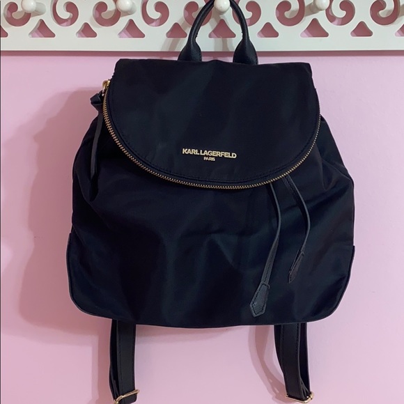 Karl Lagerfeld Handbags - NWOT Karl Lagerfeld Paris black backpack